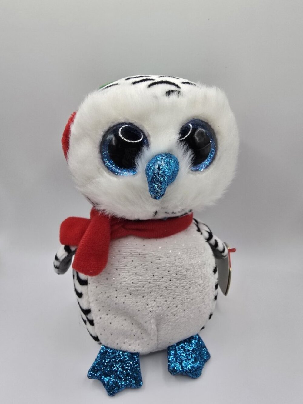 TY Beanie Boos - NESTER the Christmas Holiday Owl Stuffed Animal Toy
